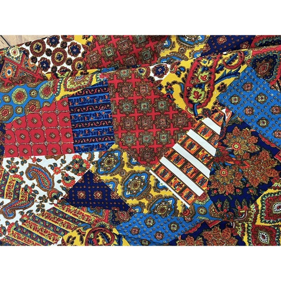 Handmade Full Length Patch Work Look Twill Skirt, Sz: S ? (b9) Festival Boho - Picture 3 of 9